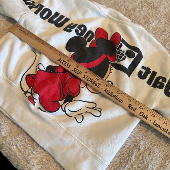 Walt Disney World Parks SPIRIT Jersey Sweatshirt Minnie Mouse Girls sz 4T white - Picture 6 of 9